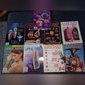 Lapidary Journal Magazine Lot of 9. Jewelry, Gems, Crafts 1987-2002